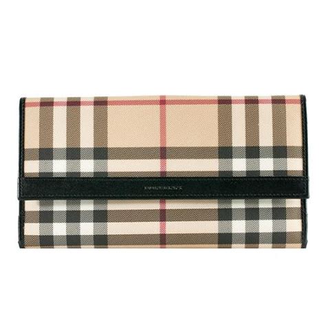 burberry check faux leather wallet|burberry checkbook cover.